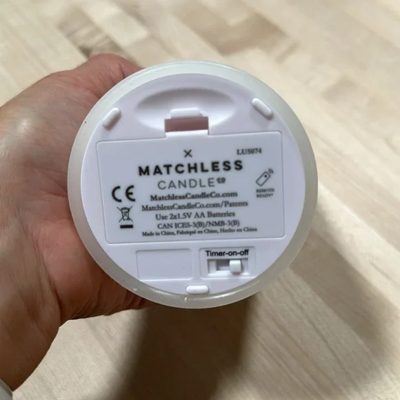 Matchless By Luminara 7in Melted Smooth Unscented Moving Flame Led Pillar Candle - Picture 5 of 5